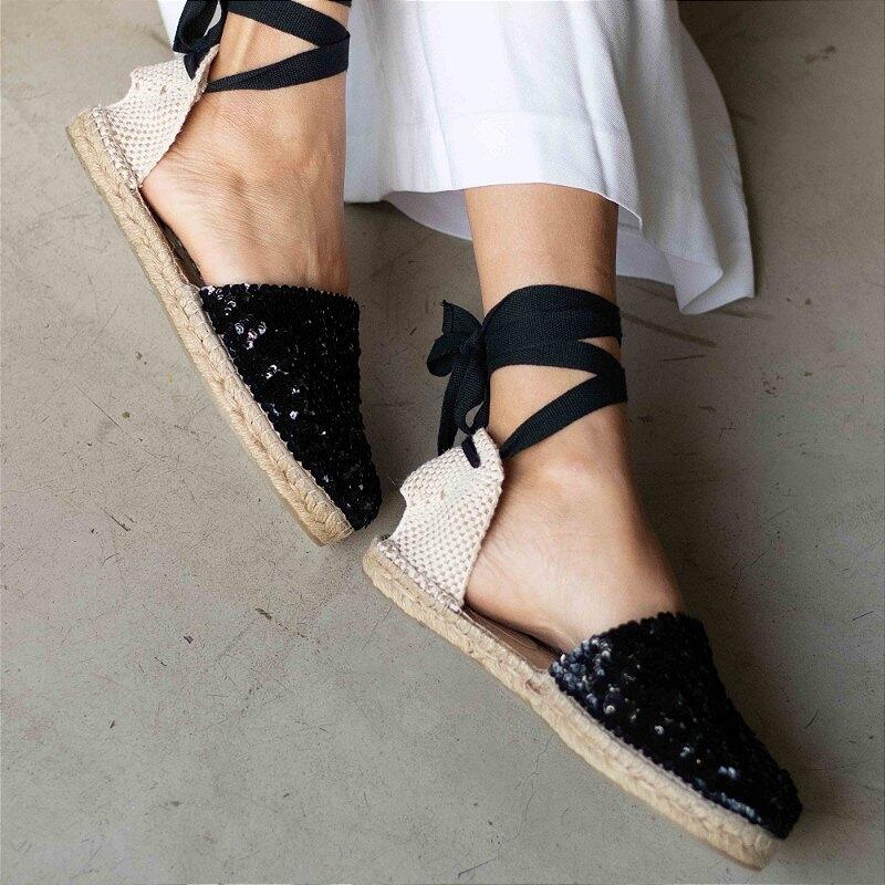 Espadrille Mix - Black Bossa