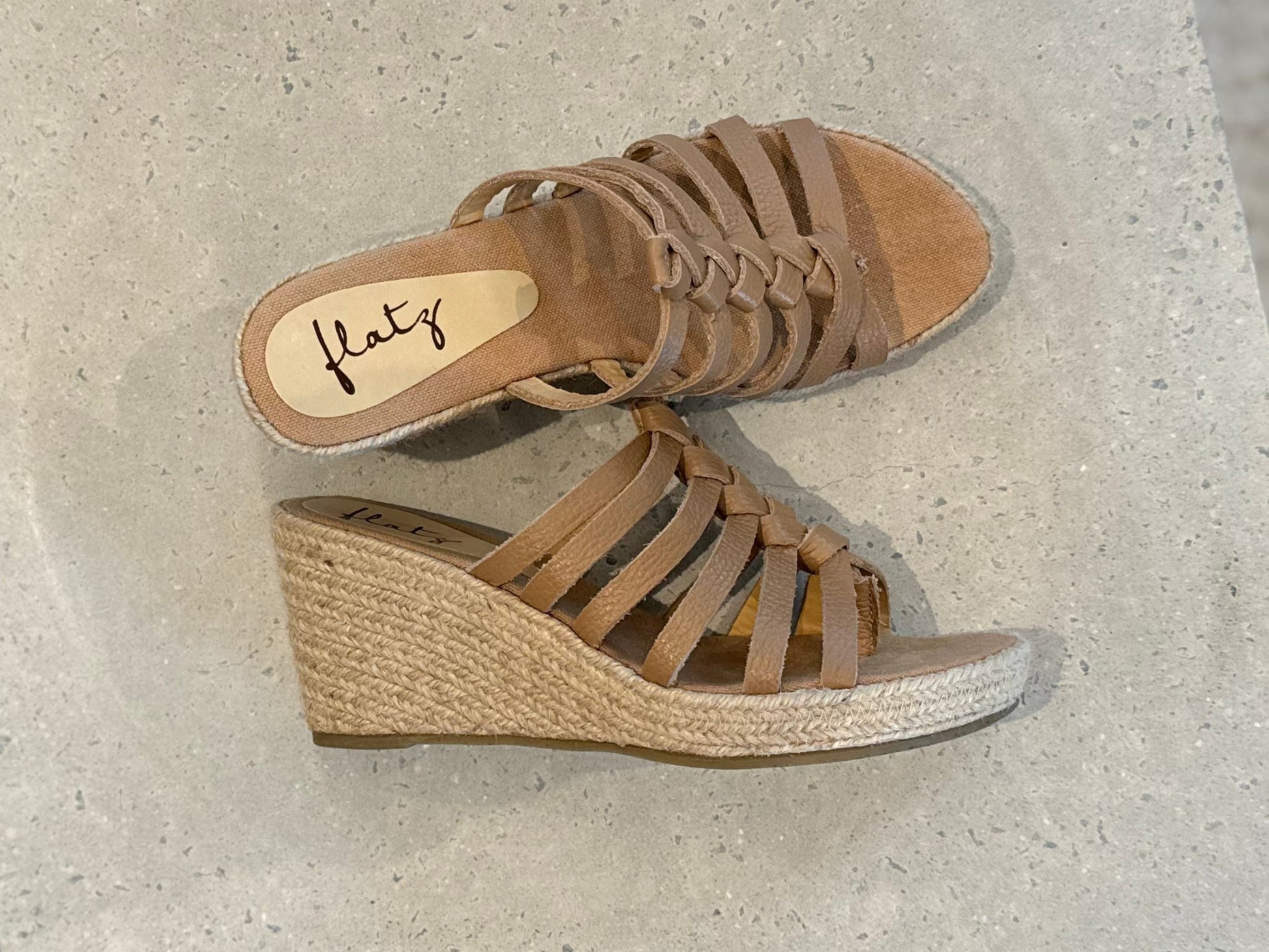 Braided Espadrille - Nude