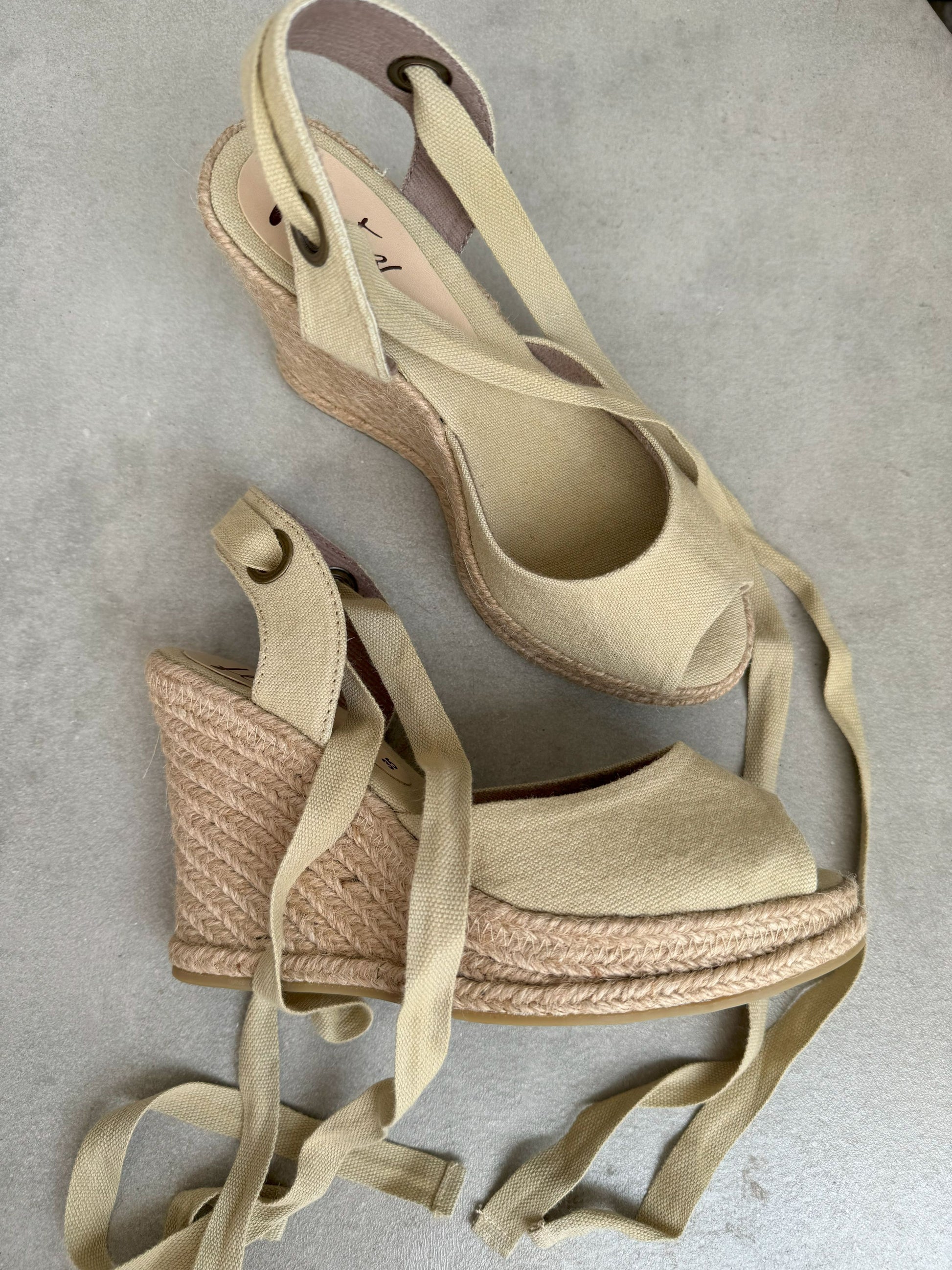 Jute Espadrille 10cm - Pistachio