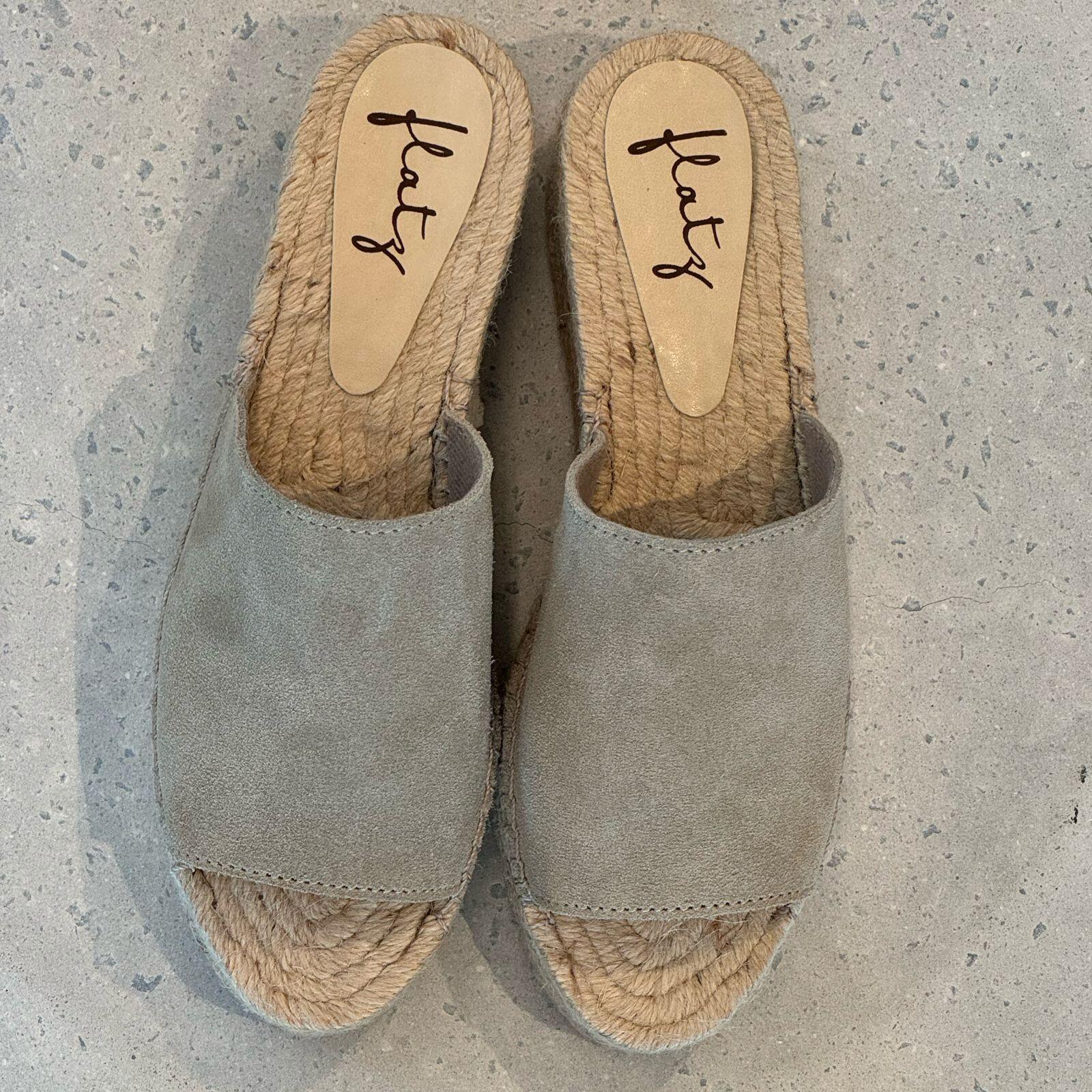Espadrille Flatform Slide Suede - Fendi