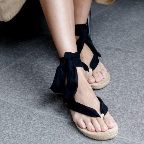 Scarf Flat Sandal