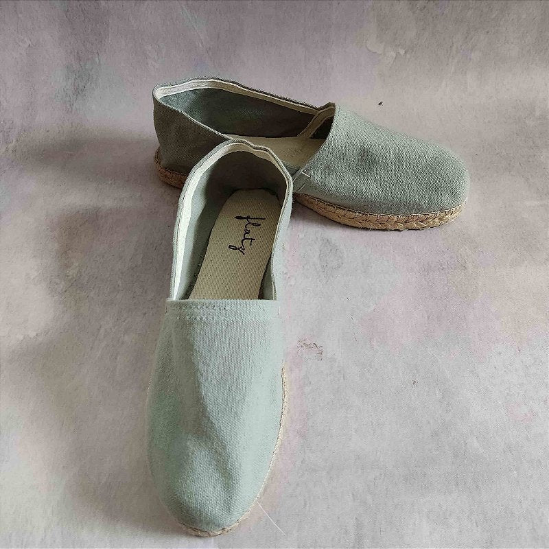 Unisex Traditional Espadrilles - Mint