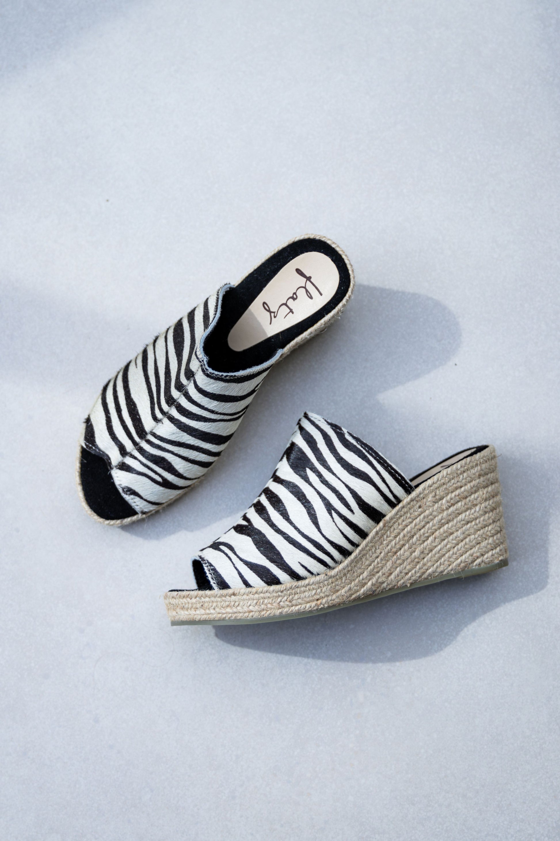 Espadrille Anabela Leather - Zebra