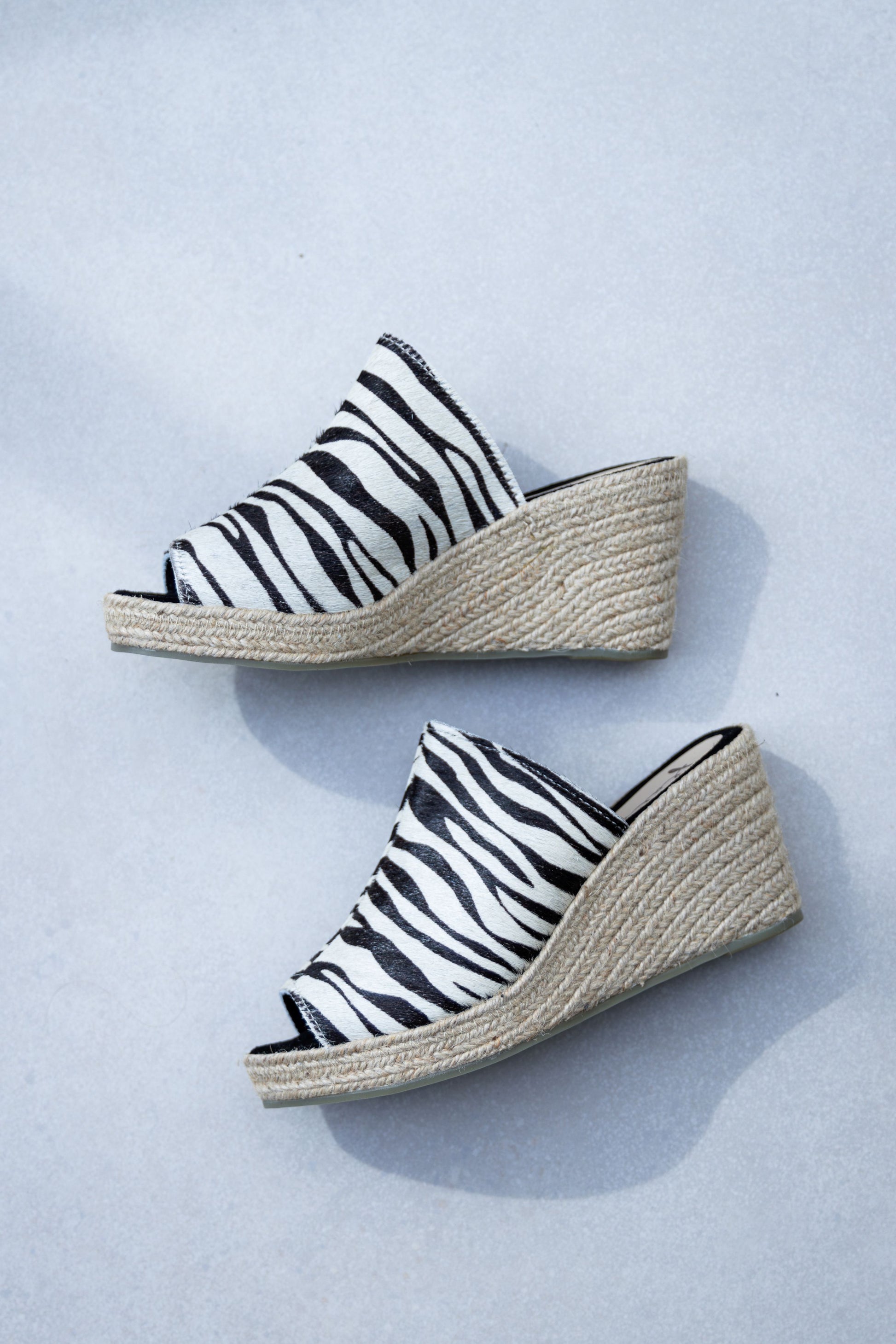 Espadrille Anabela Leather - Zebra