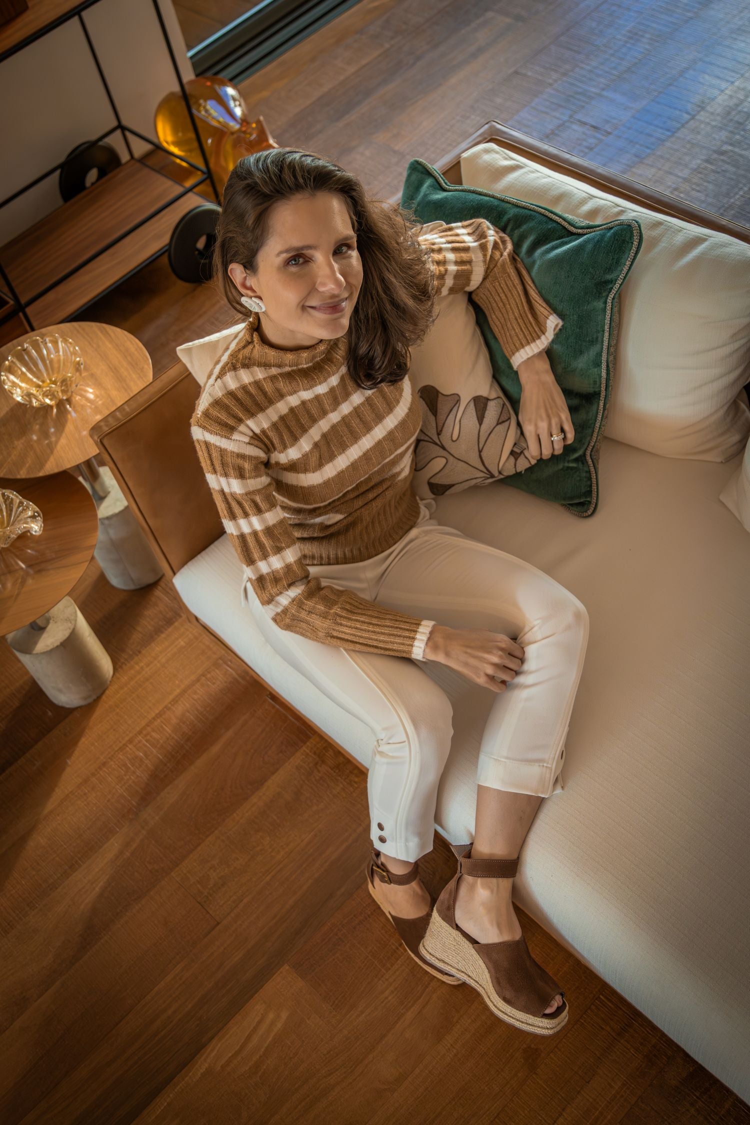 Suede Platform Espadrille - Coffee