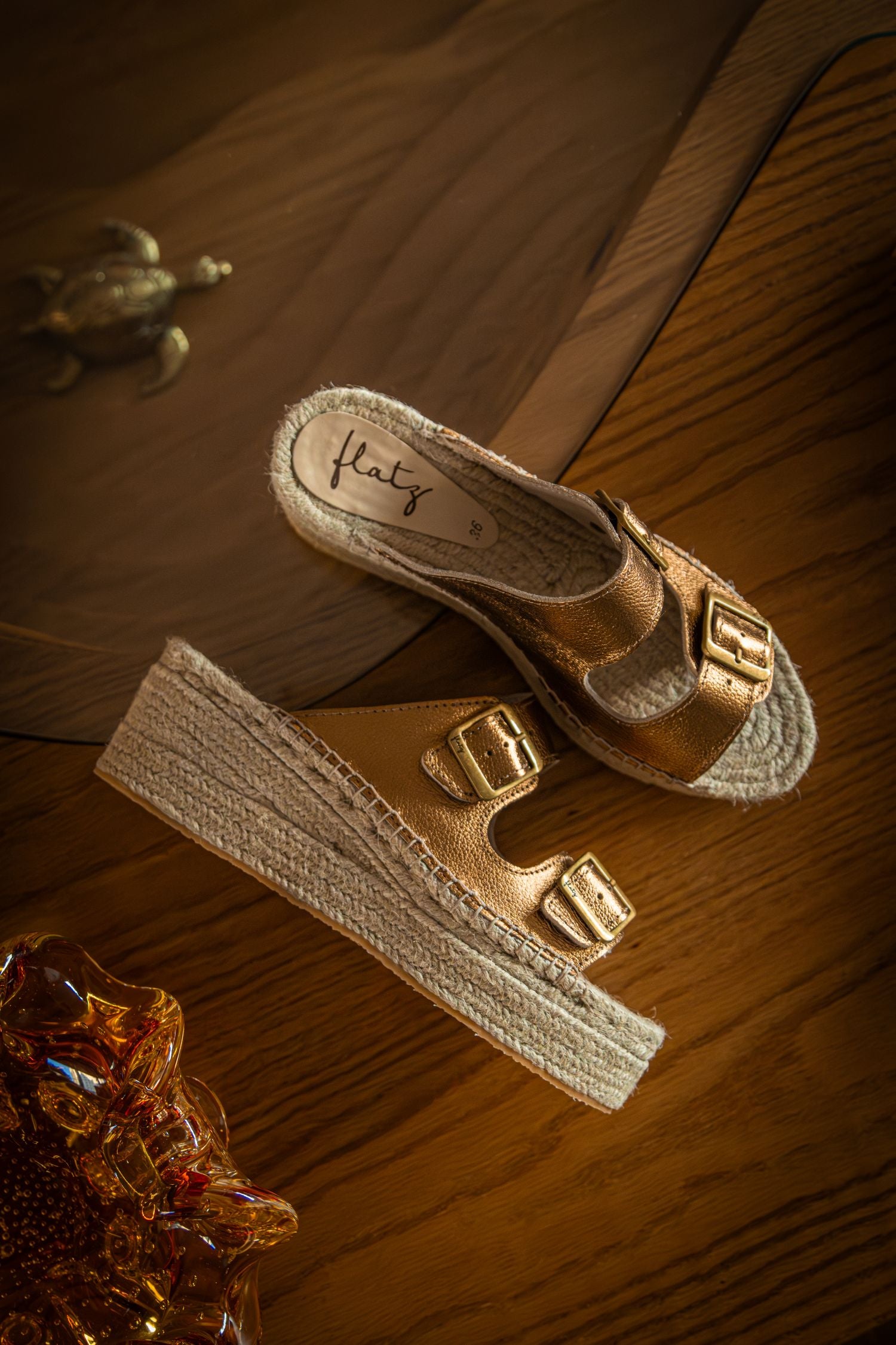 Sandal Flatform Espadrille - Bronze