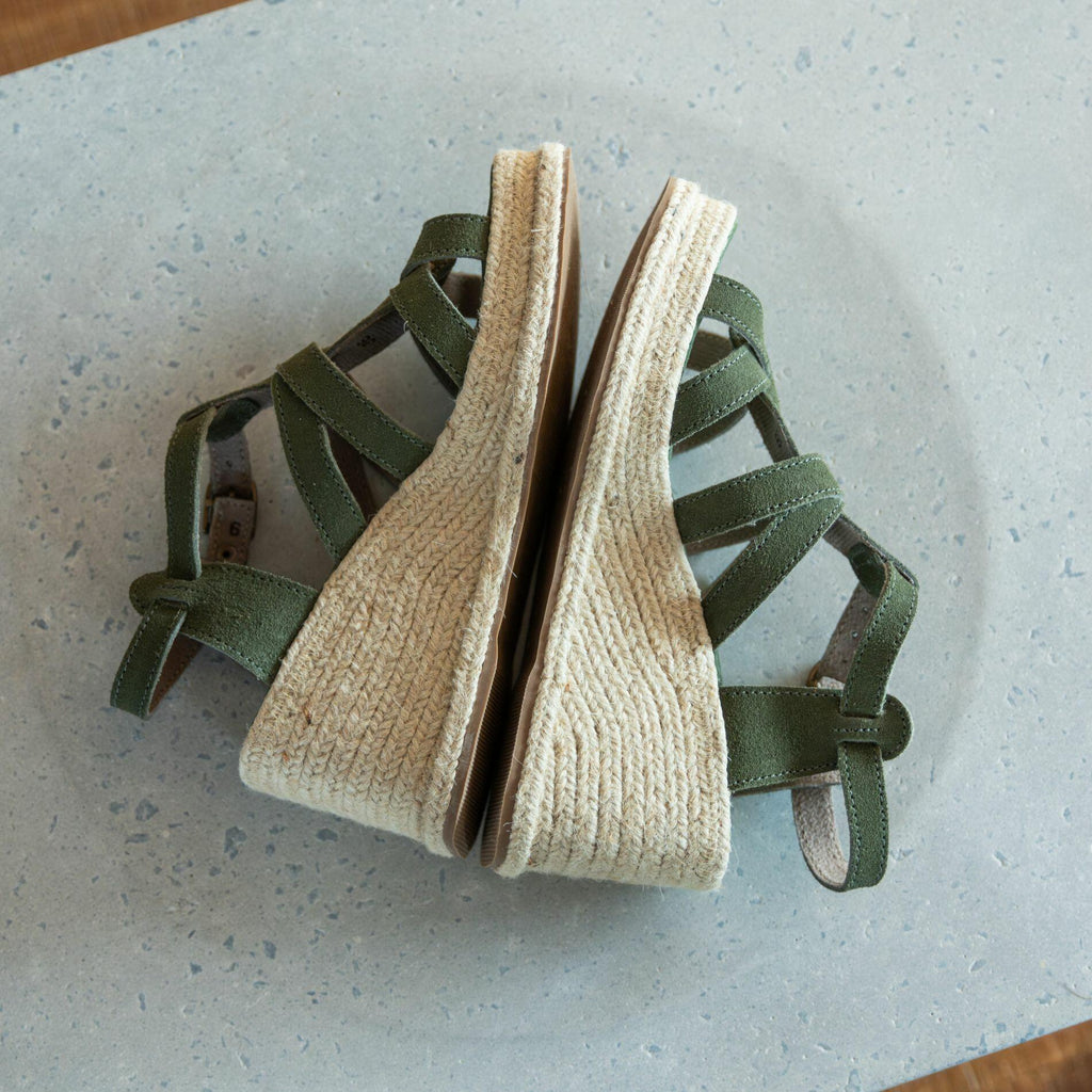 Military Suede Espadrille