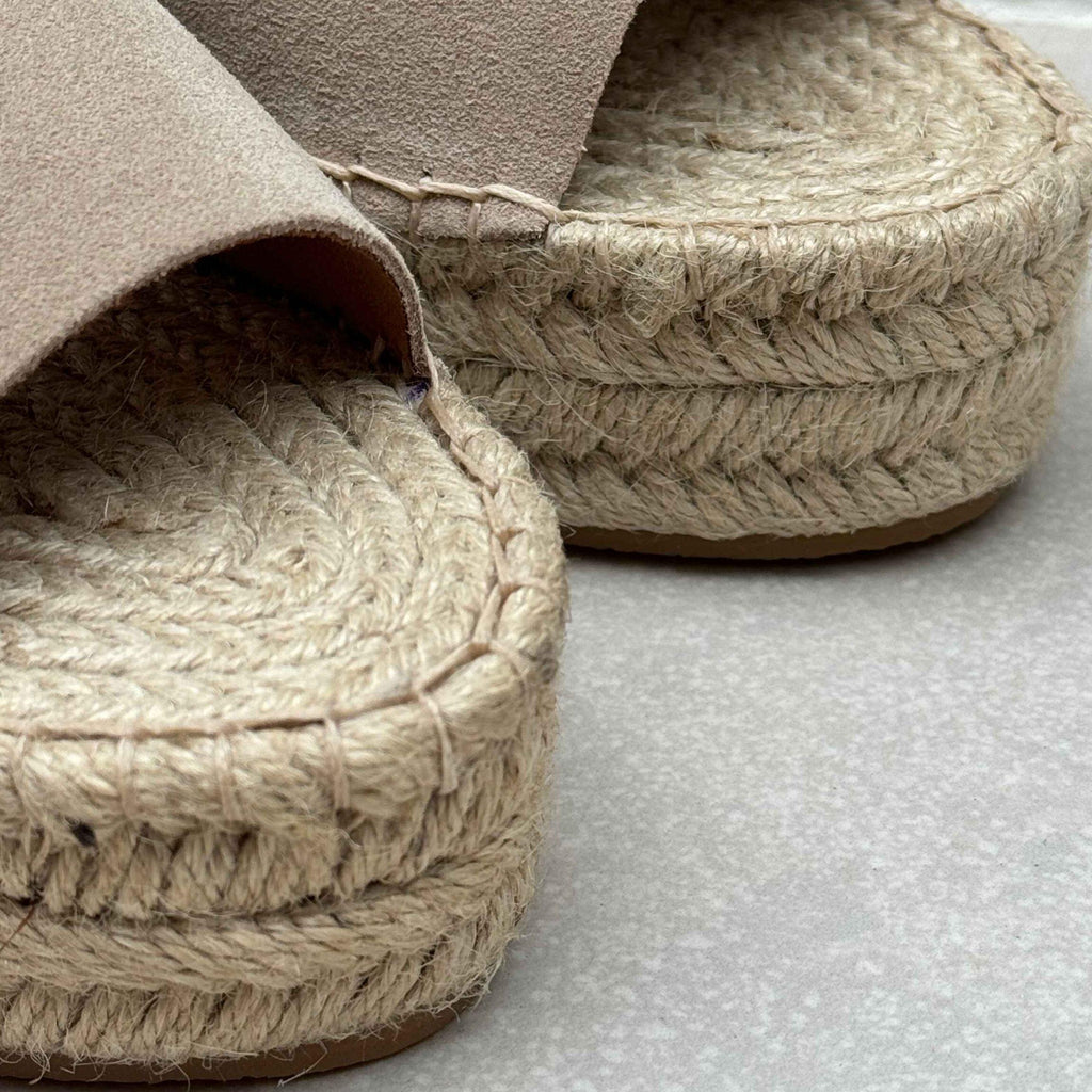 Espadrille Flatform Slide - Ice