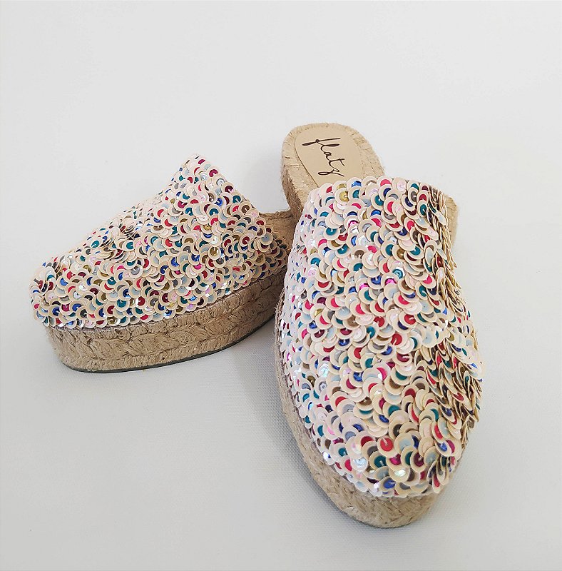 Espadrille Mule Double Sole - Colorful