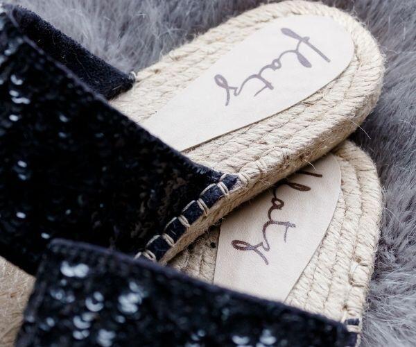 Espadrille Slide 2 Straps - Black