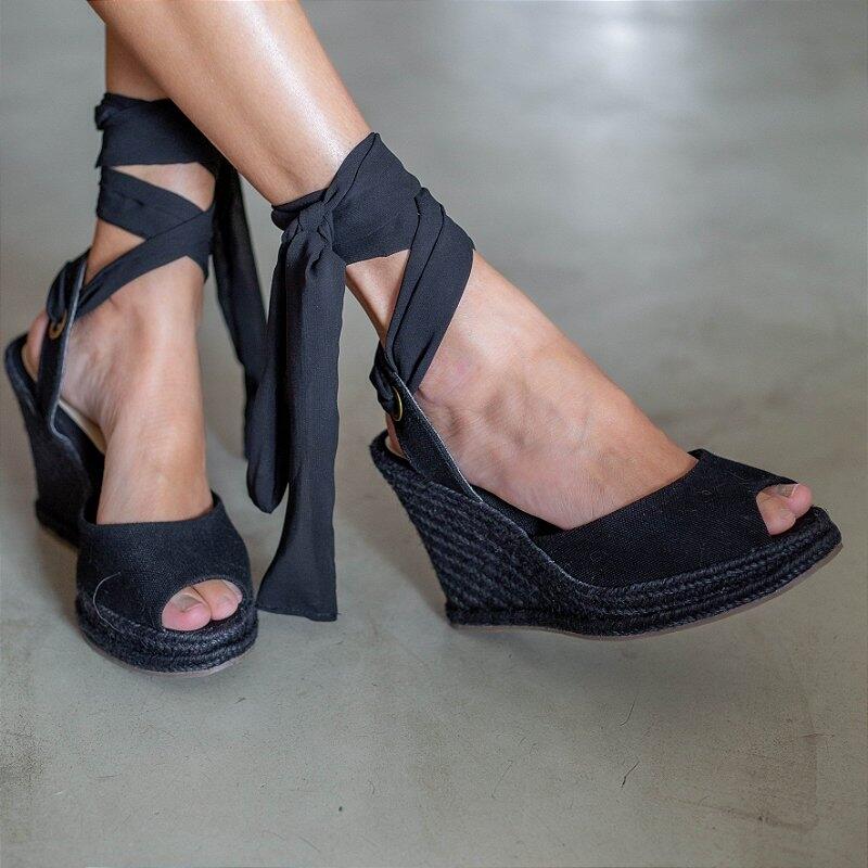 Jute Espadrille - Black - Limited Edition
