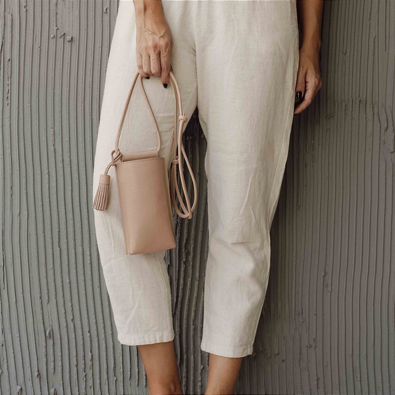 Cell Phone Bag - Nude