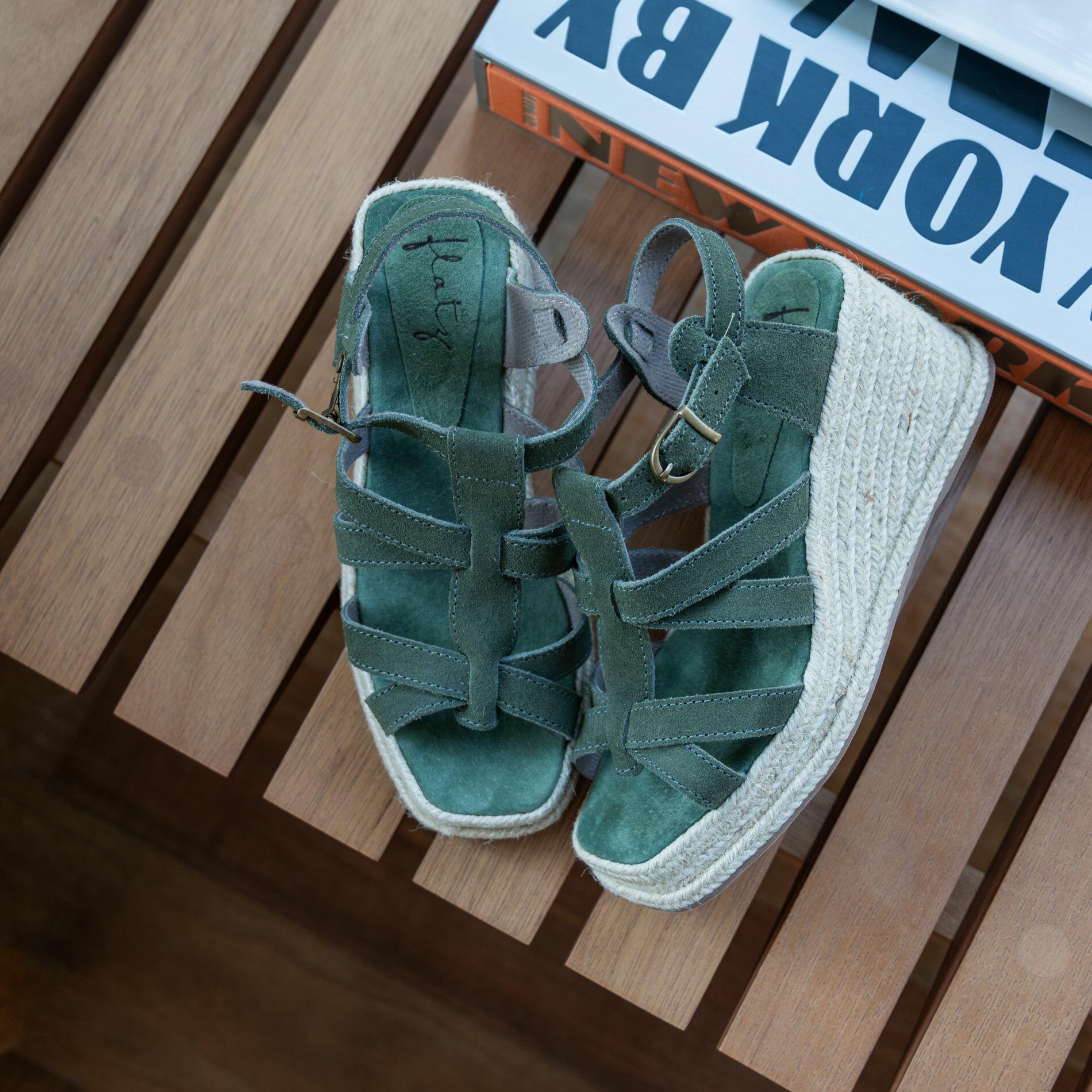 Military Suede Espadrille