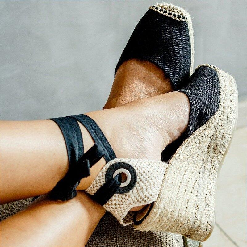 Espadrille 7cm - Black
