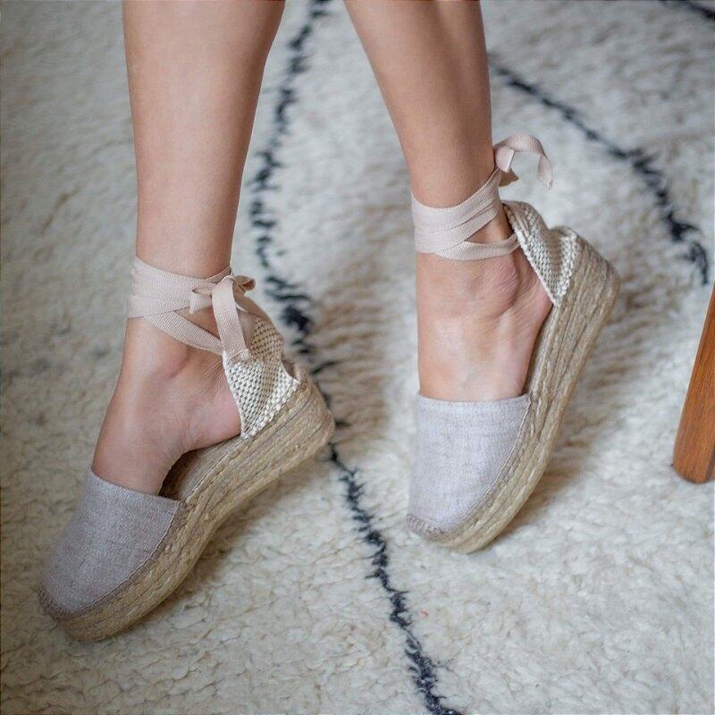 Espadrille Midi - Linen