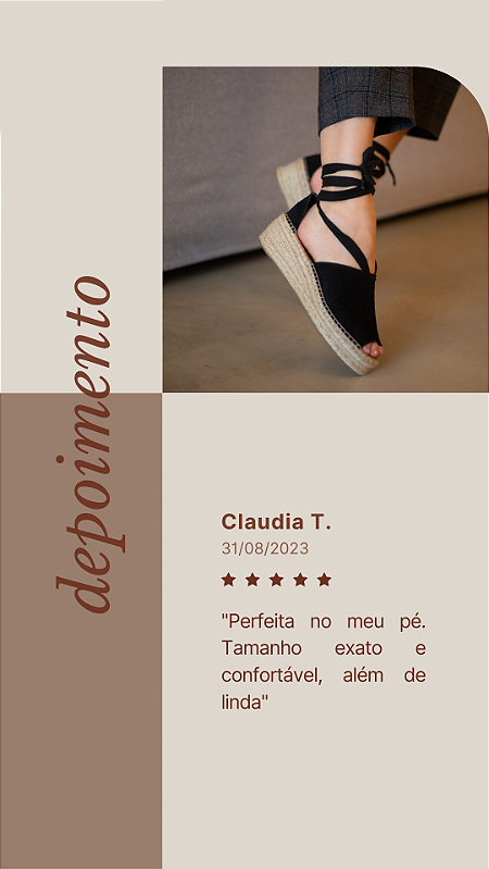 Espadrille Midi 5cm - Black