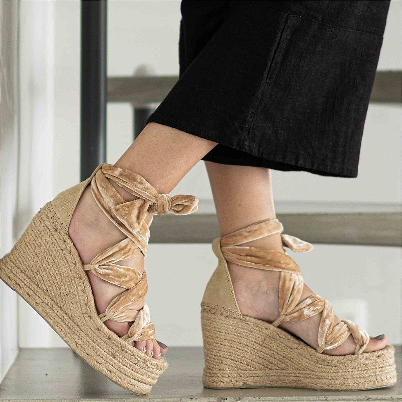 Velvet Strap - Nude (Separate)