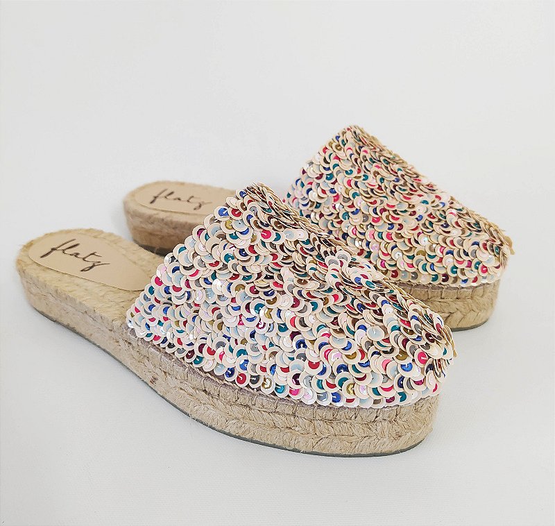 Espadrille Mule Double Sole - Colorful