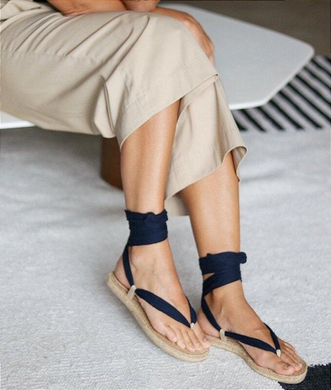 Scarf Flat Sandal
