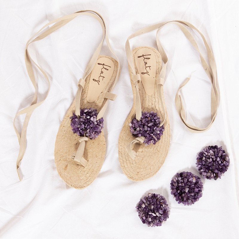 Stone Espadrille - Amethyst