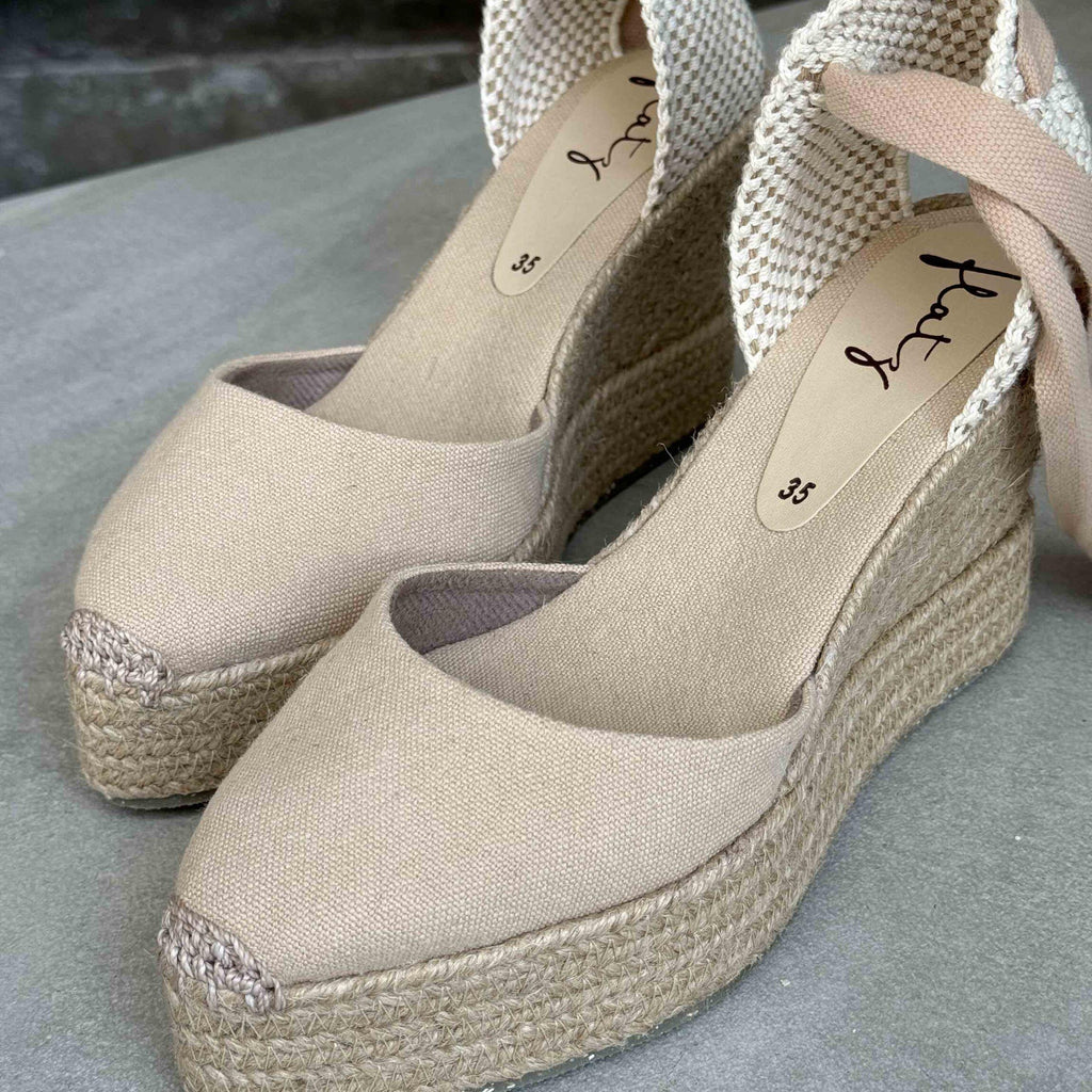 Espadrille Wedge 9cm - Nude