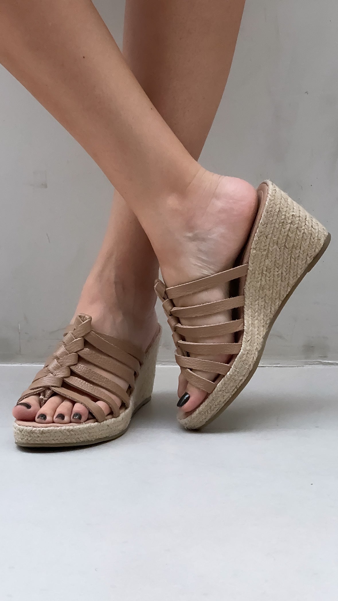 Braided Espadrille - Nude