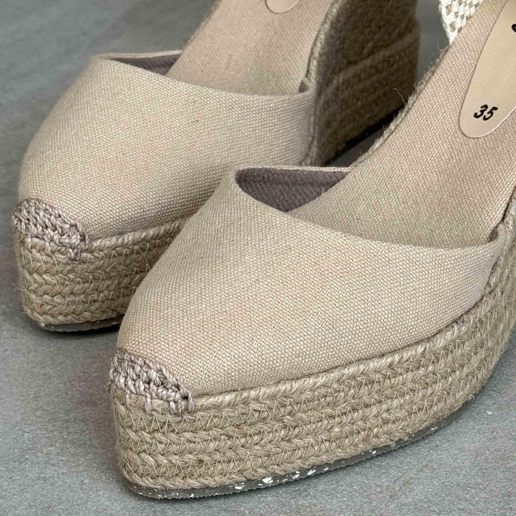 Espadrille Wedge 9cm - Nude