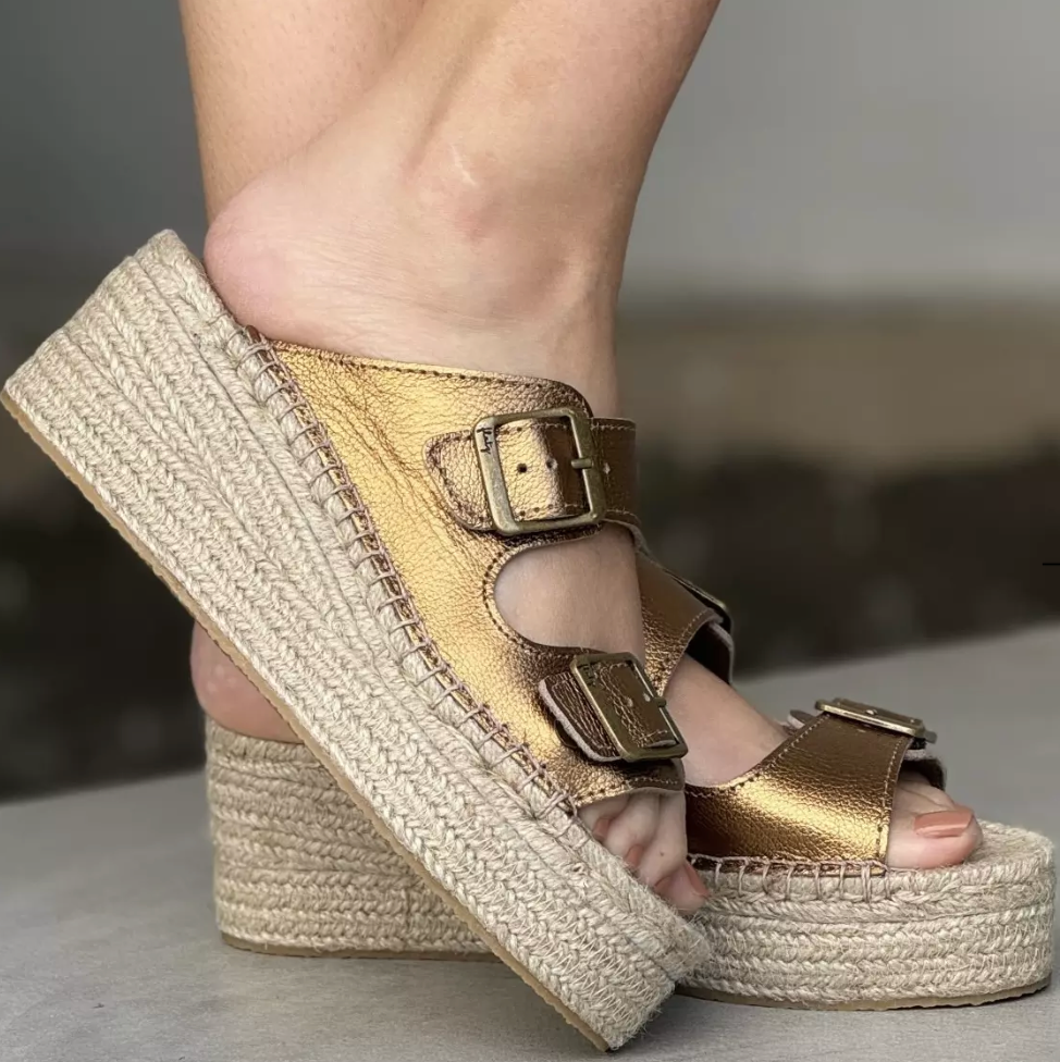 Sandal Flatform Espadrille - Bronze