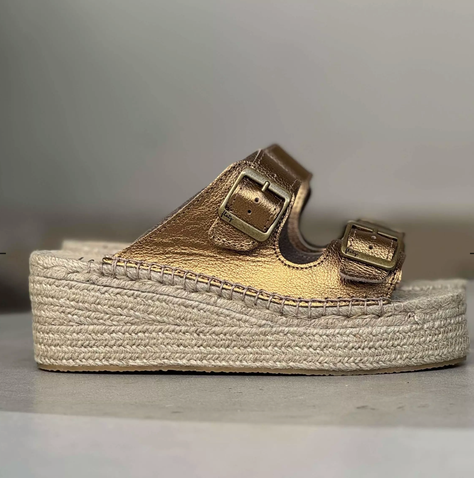 Sandal Flatform Espadrille - Bronze