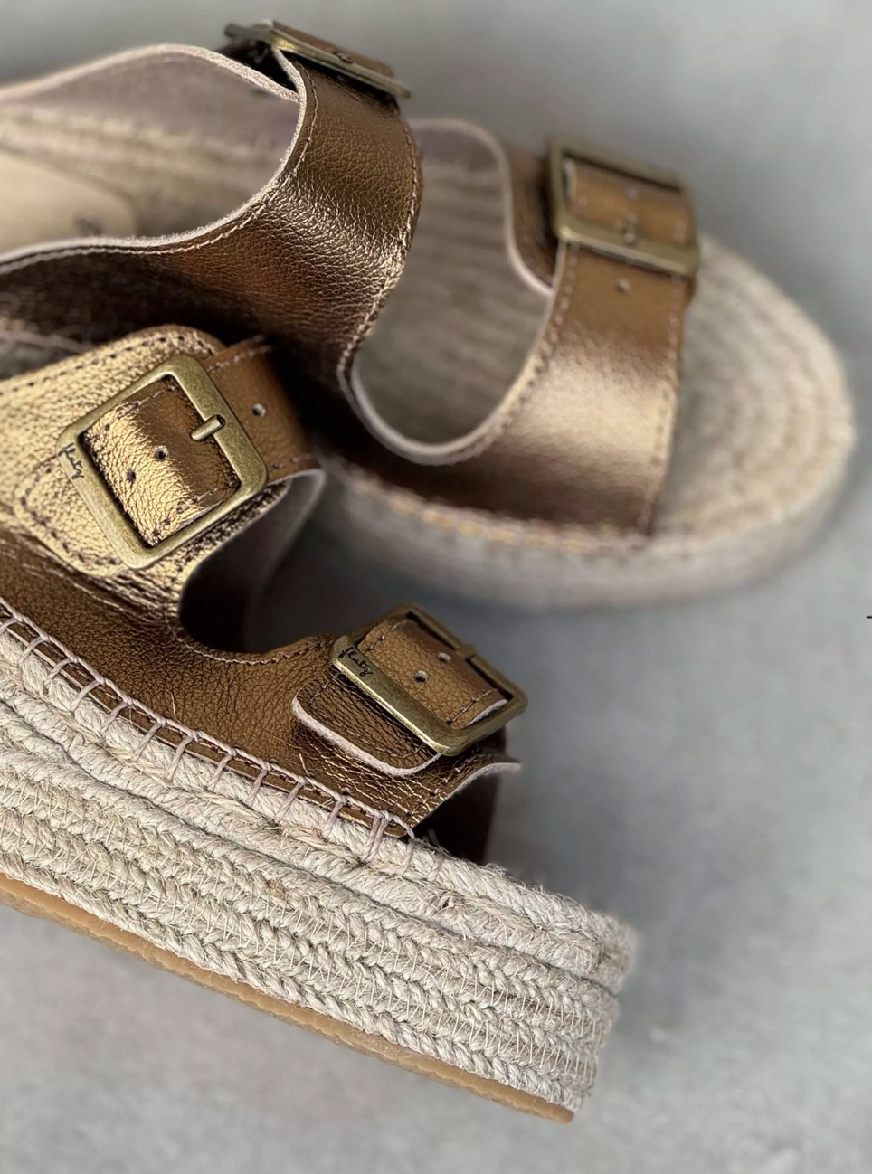 Sandal Flatform Espadrille - Bronze