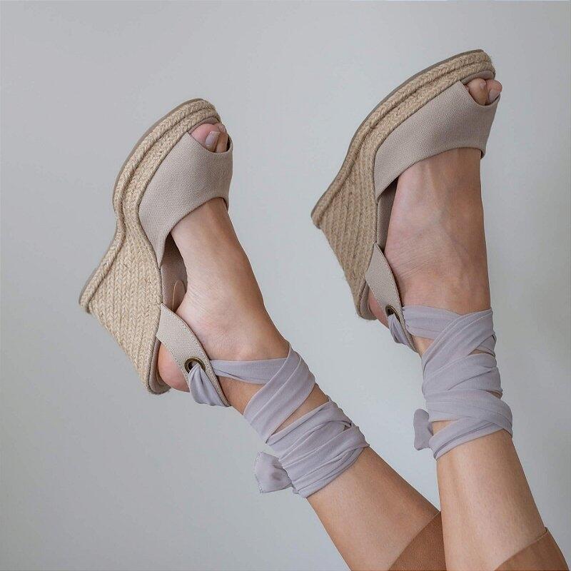 Espadrille Jute 10cm - Straw