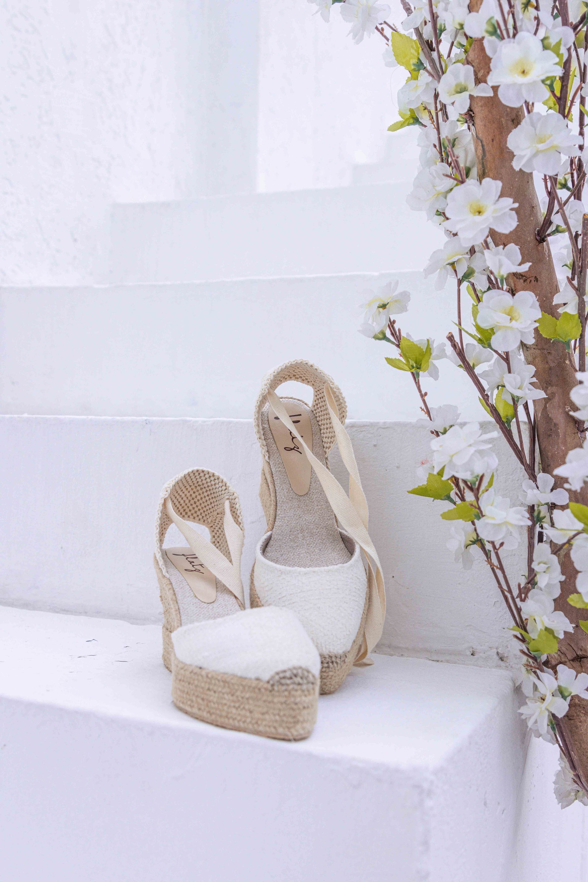 Espadrille Wedge 9cm - Off White