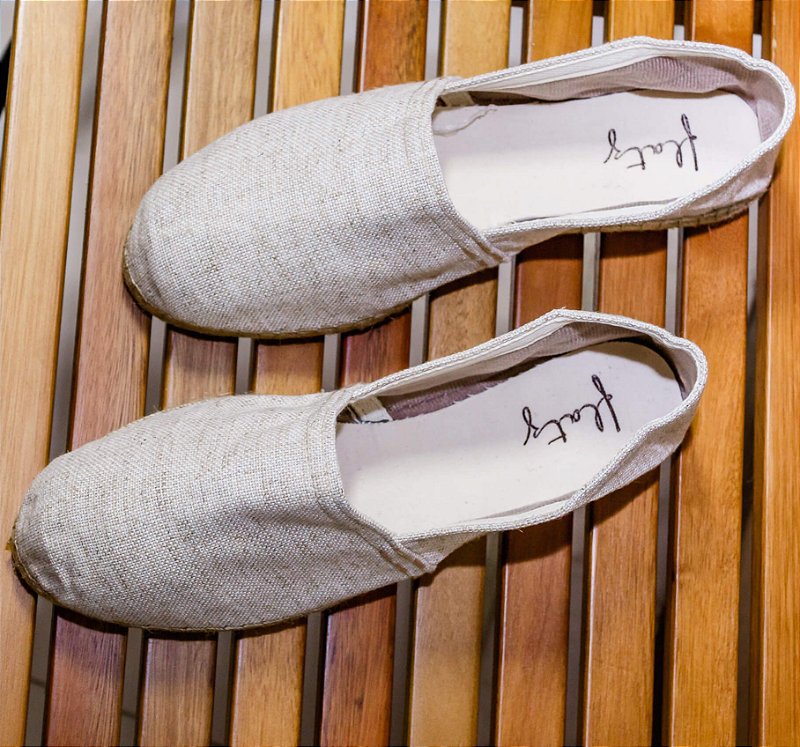 Unisex Traditional Espadrilles - Linen