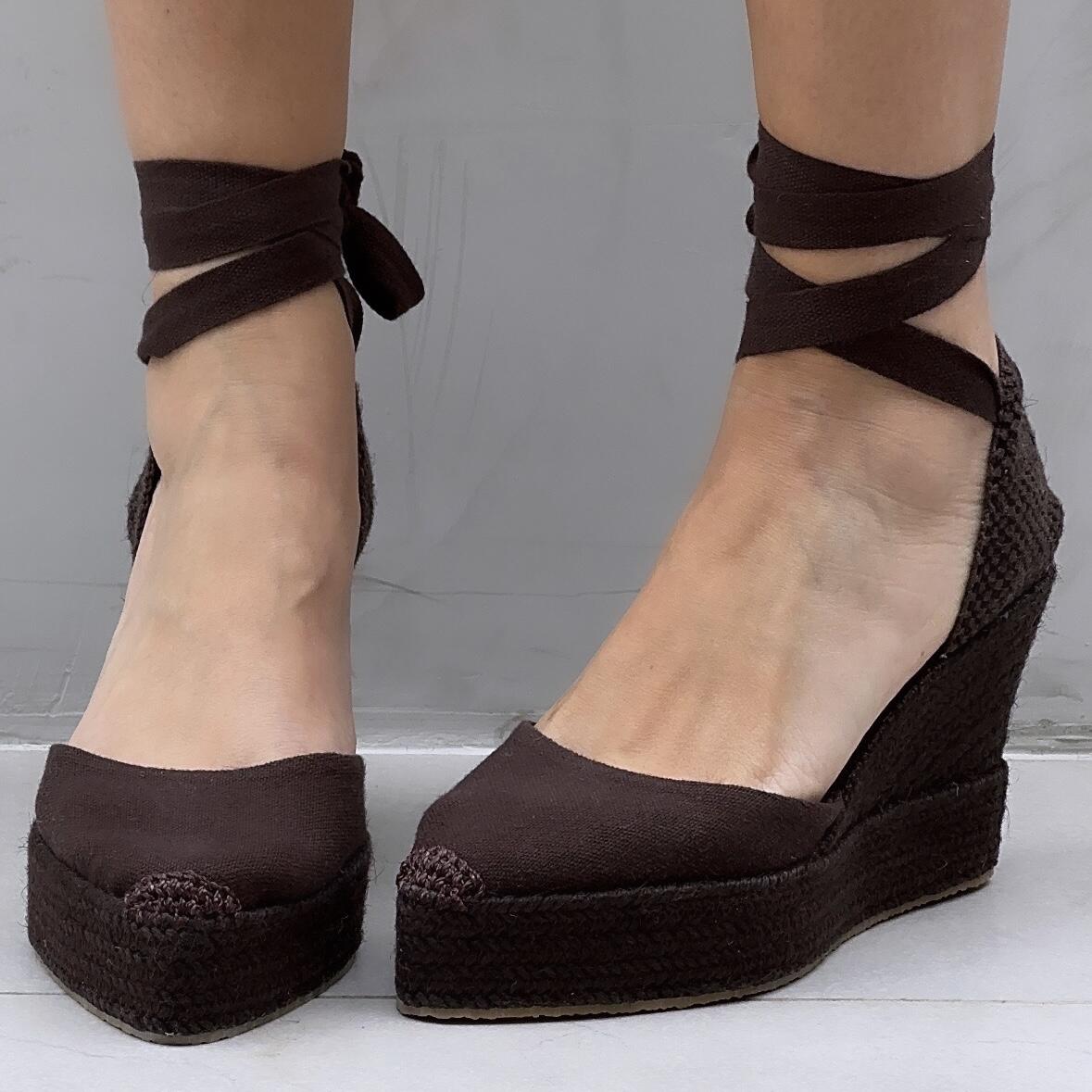 Espadrille Wedge 9cm - Cocoa