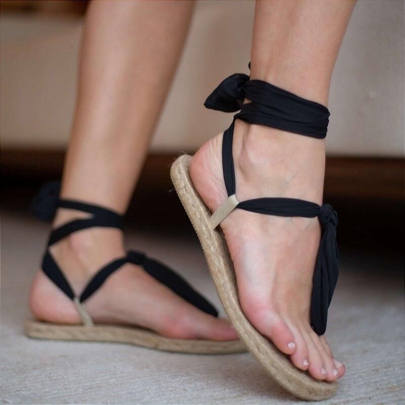 Scarf Flat Sandal