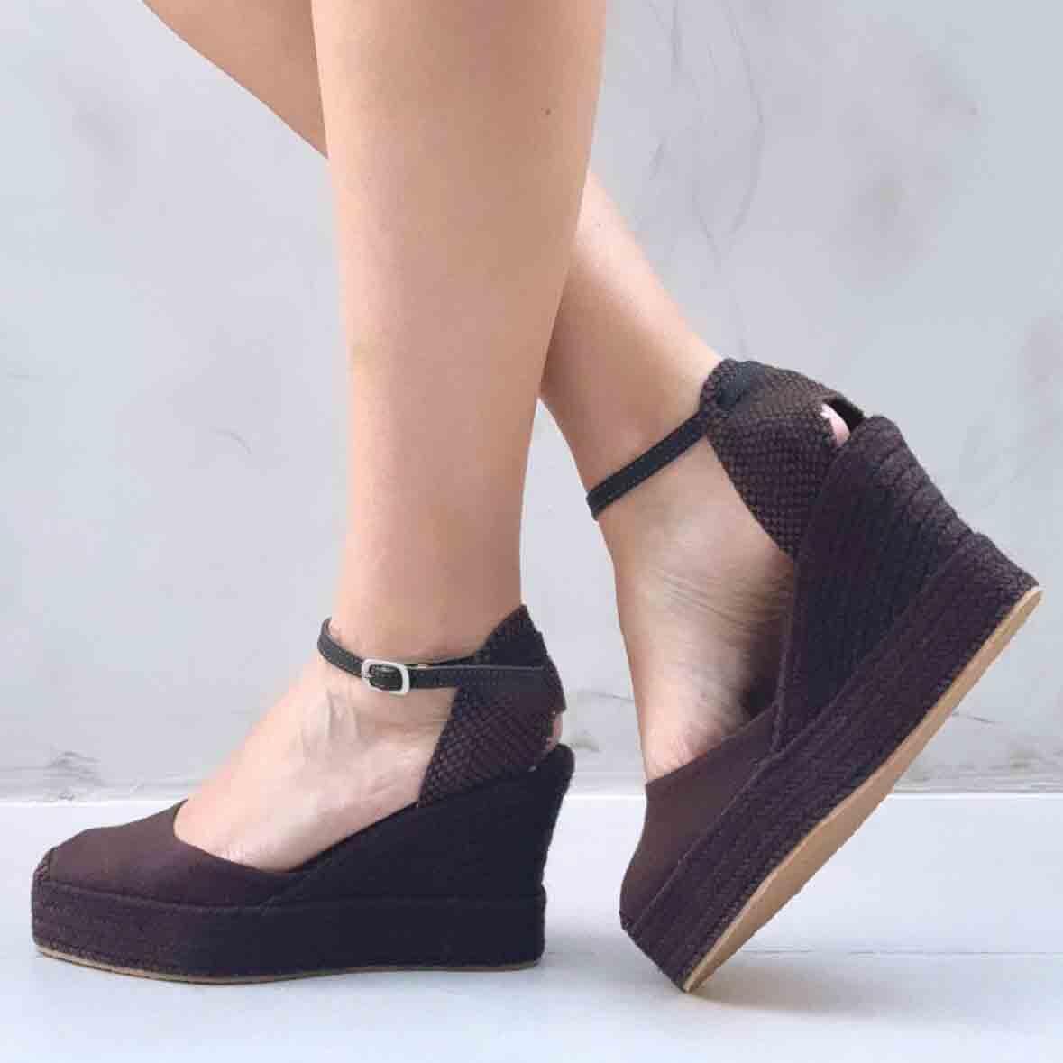 Espadrille Wedge 9cm - Cocoa