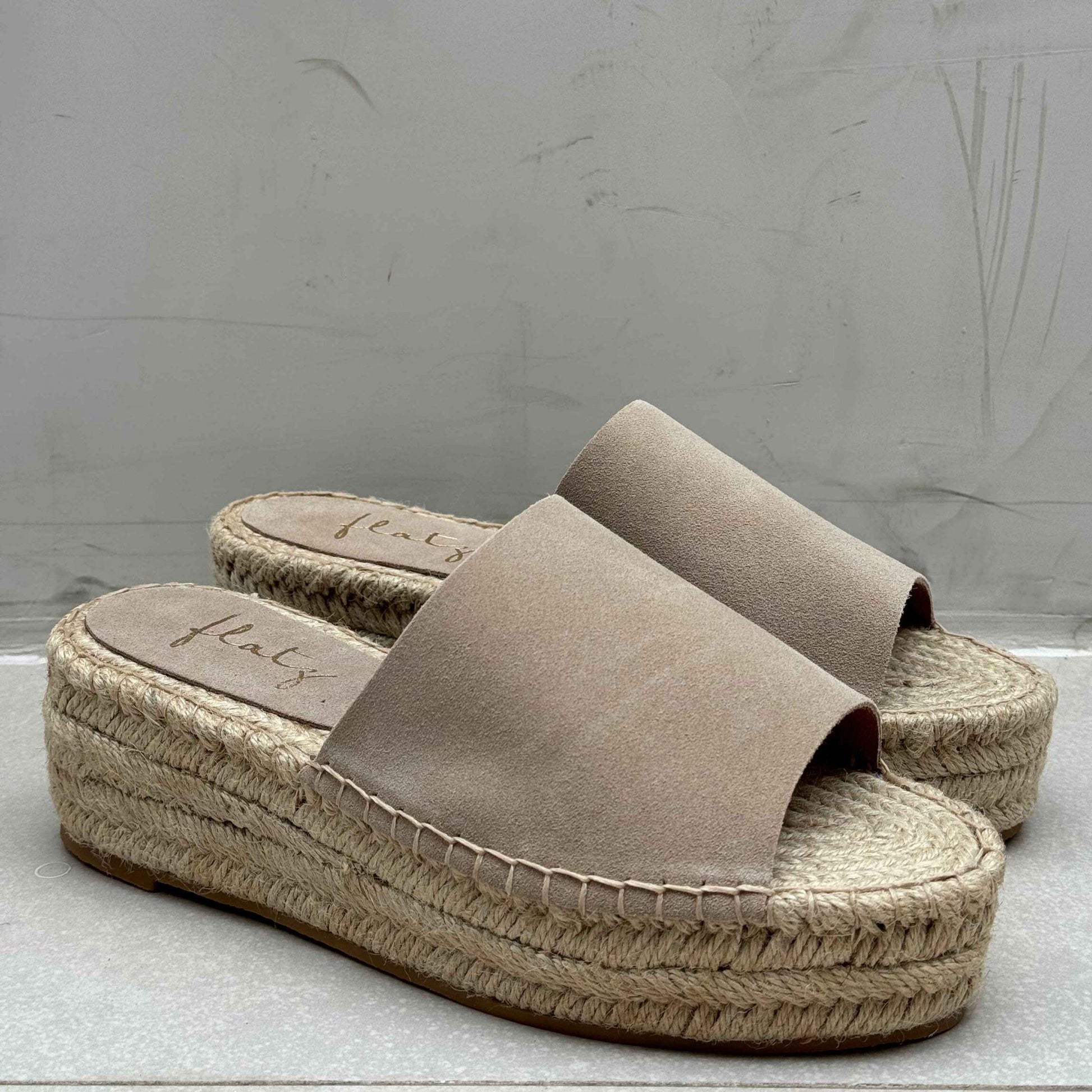 Espadrille Flatform Slide - Ice