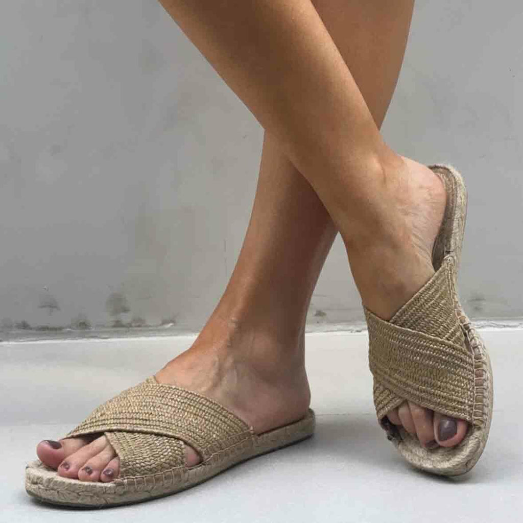 Espadrille Slide X - Raffia 
