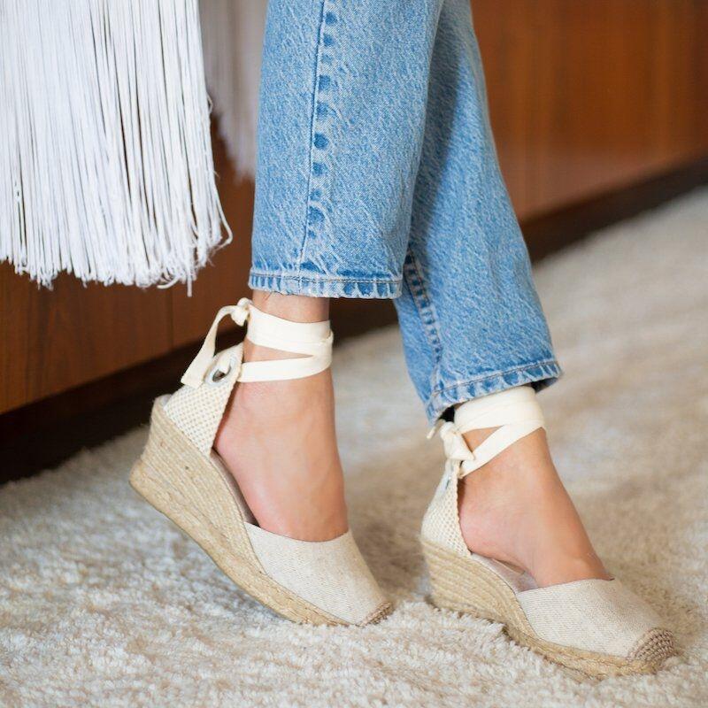 Espadrille 7cm - Linen