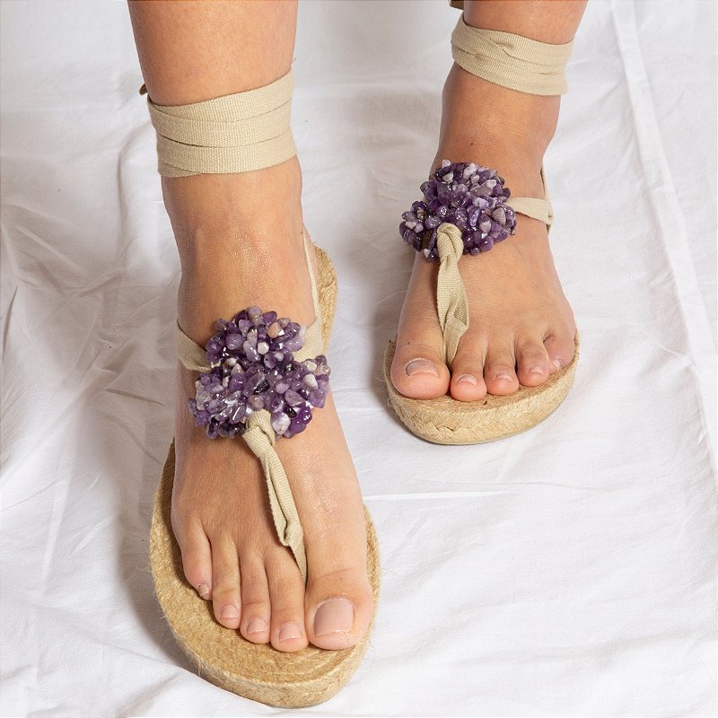 Stone Espadrille - Amethyst