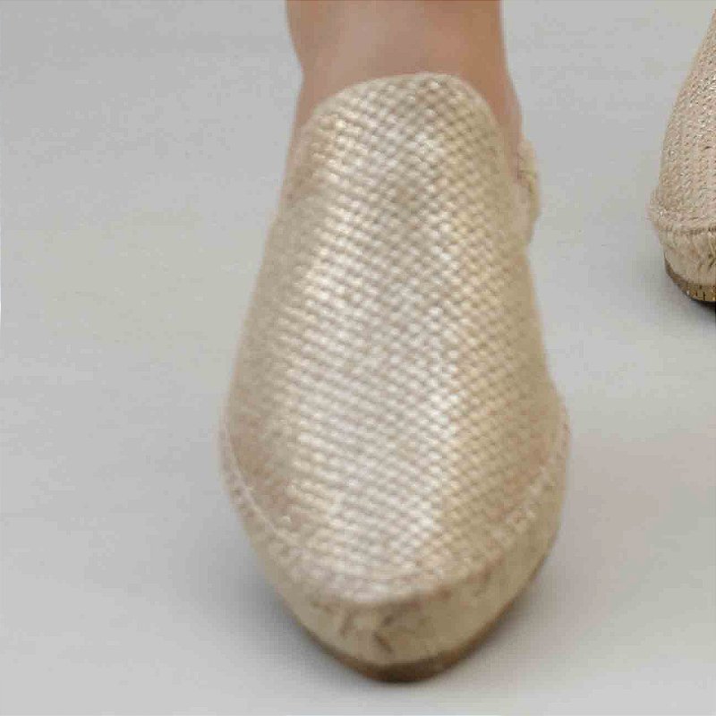 Espadrille Mule Loafer - Gold Foil