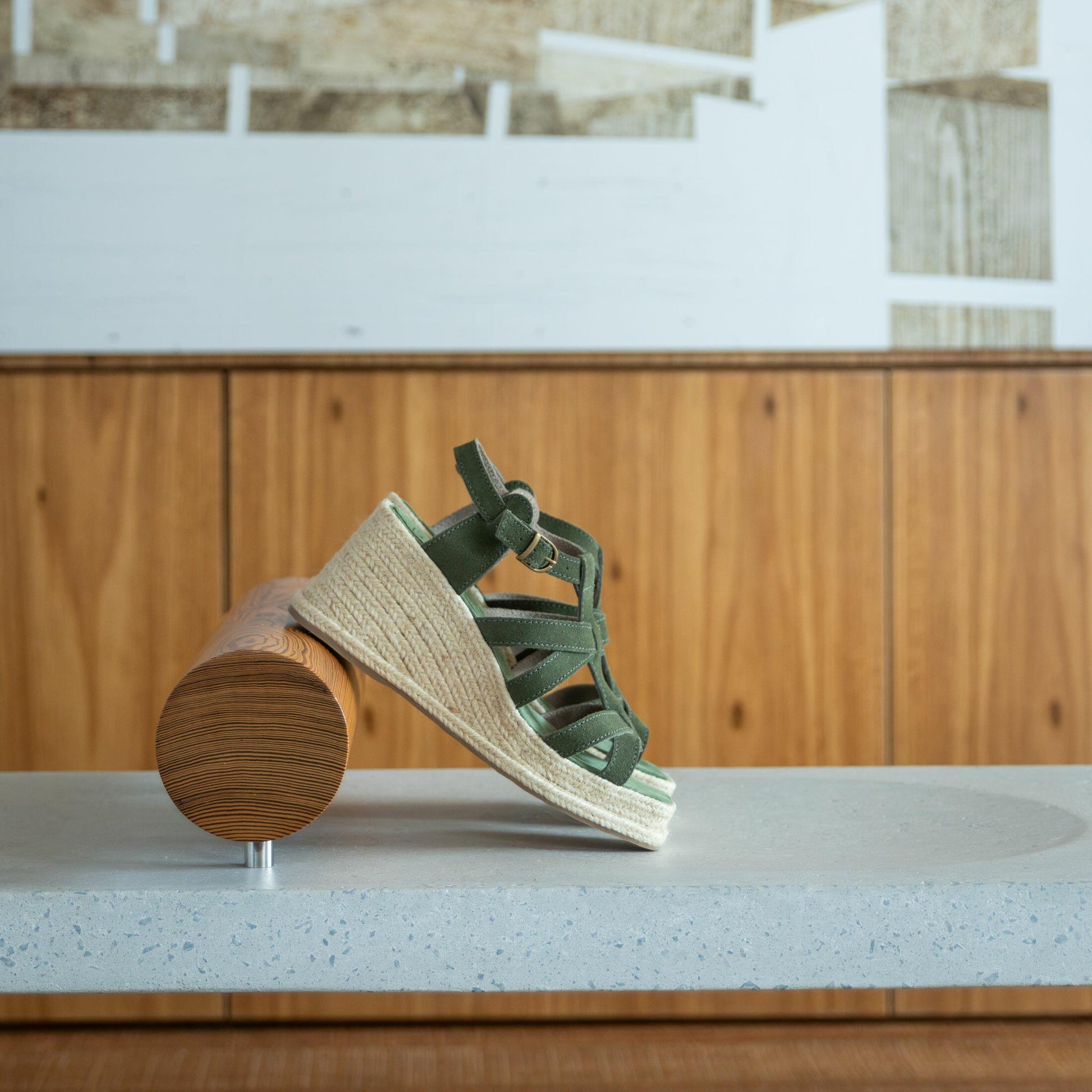 Military Suede Espadrille