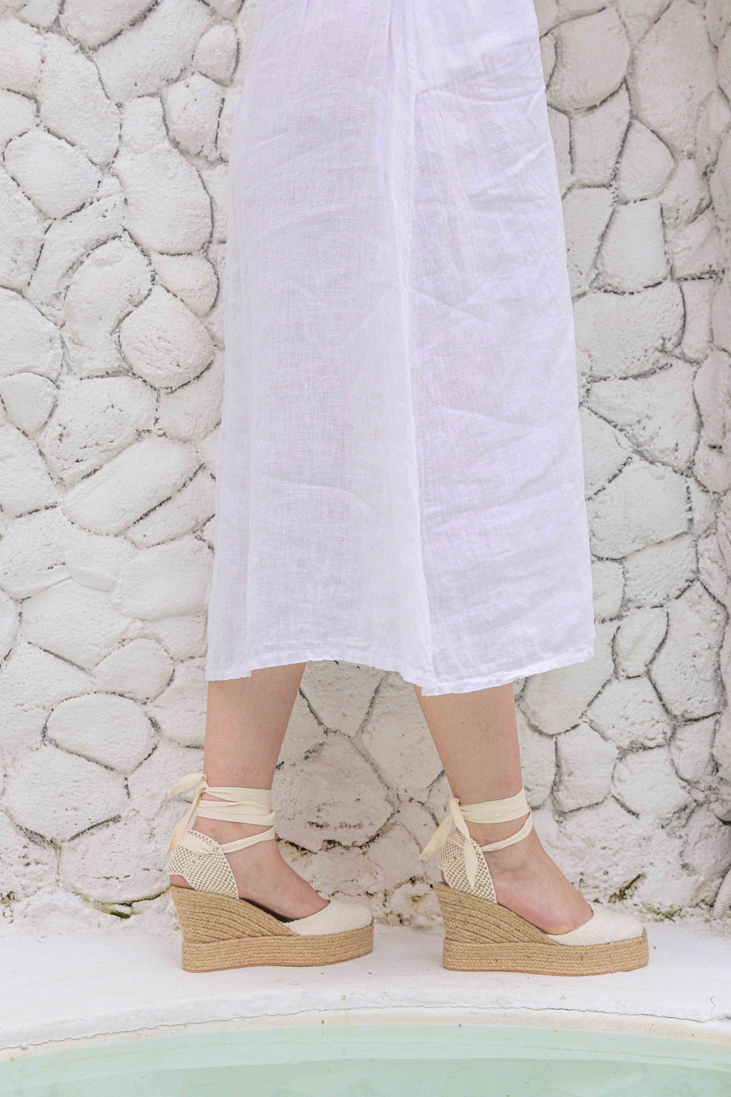 Espadrille Wedge 9cm - Off White