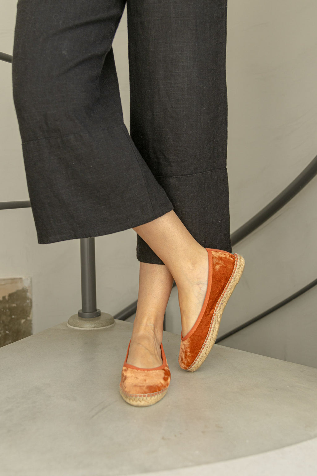 Velvet Slippers - Terracotta